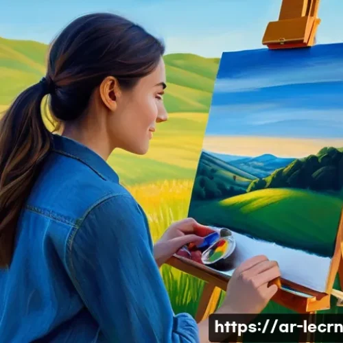 Home 11 실험적 학습의 심리적 효과 - **Prompt:** A vibrant, sun-drenched outdoor scene depicting a young woman, mid-twenties, confidently...